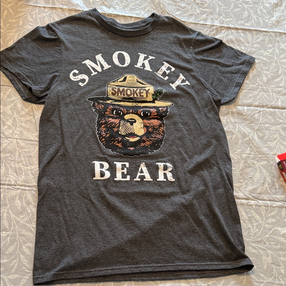 Hybrid Apparel Smokey Bear Charcoal Tee